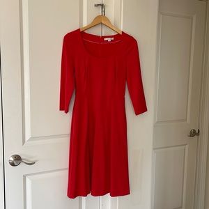 Red Boden dress.